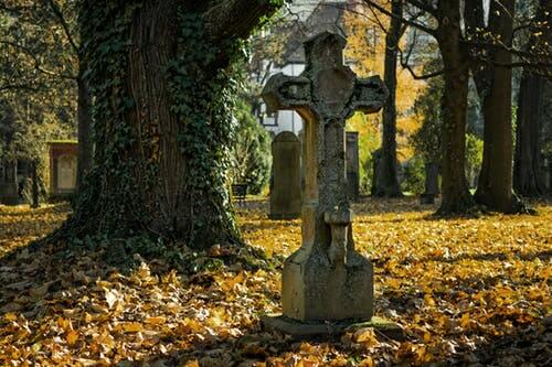 cmentarz, jesień